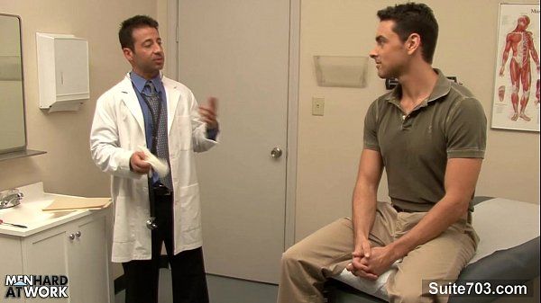 Lusty doctor gets nailed by his gay patient at workHD