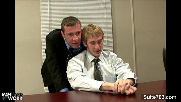 Gorgeous gay gets butt nailed in the officeHD