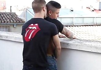 Fucking boyfriend on the roof