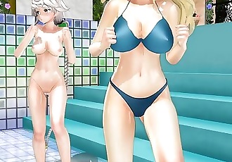 3D MMD Atago and Yunlong in Glide