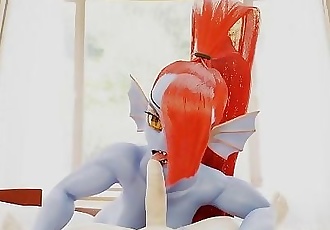 Undyne Dick Licking Animation