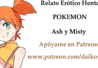 relato erótico hentai de pokemon. Asche y misty. ¡con voz femenina! 5 min