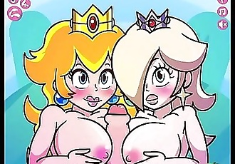 Super Mario: Princess Peach And Rosalina Titty Fuck 8 min HD
