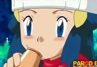 Pokemon Ash baise peut
