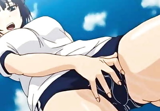 Hentai anime - Teen schoolgirl in public with a vibrator