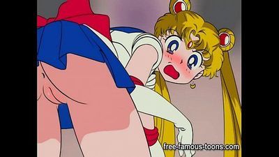 Young Sailormoon and hentai stars sex - 5 min