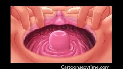 Lindo poco Chica Mierda De dibujos animados Hentai porno 17 min