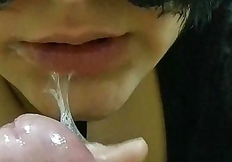 molhado Desleixado boquete hardcore deepthroat confuso facial para quente sexy Curvy adolescente
