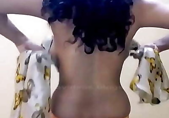 印度 阿姨 纱丽 装饰 表示 侧 胸部 5 min 720p