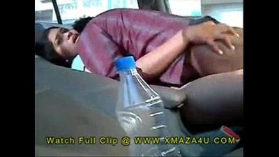 Desi Indian Brother Fucking sister in the Car Outdoors - 4 min