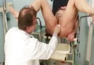 Mature Stazka gyno fetish real exam at kinky gyno speculum clinic
